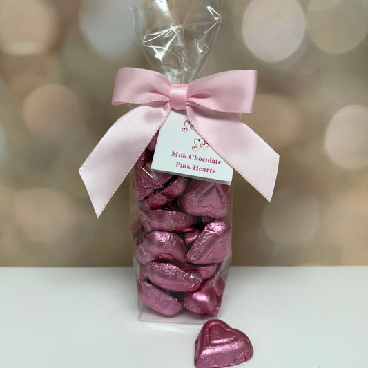 Pink Hearts - 8 oz. (Milk Chocolate)