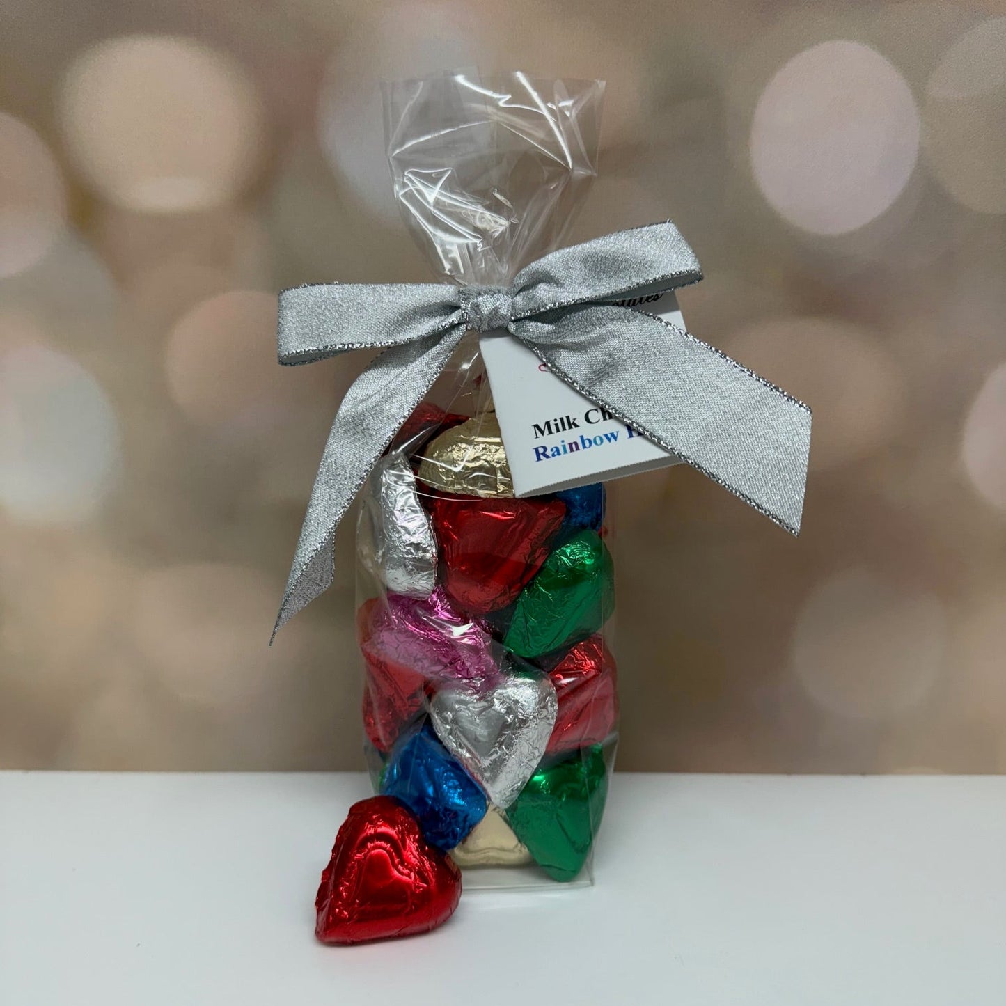 Rainbow Hearts - 8 oz. (Milk Chocolate)