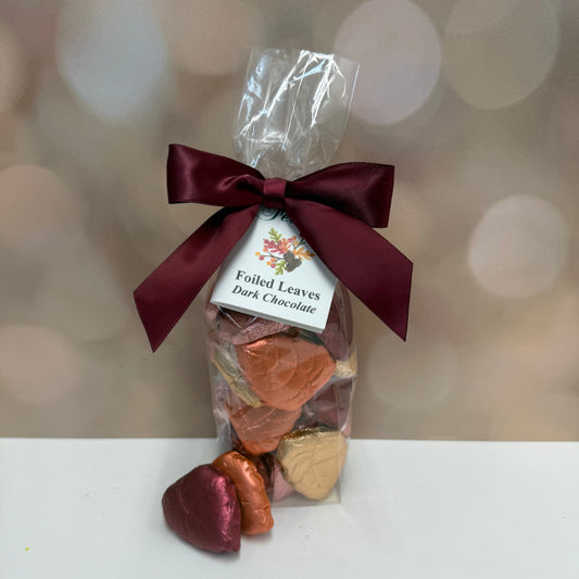 Foil Leaves 8 oz (Dark Chocolate)