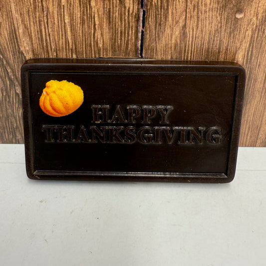 Happy Thanksgiving Small Greeting Card (Milk or Dark Chocolate)