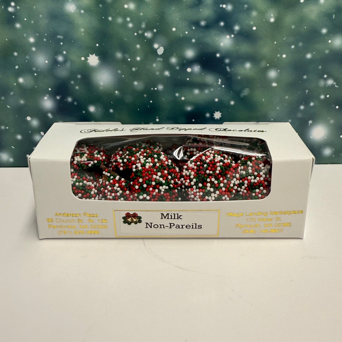 Christmas Non Pareils (Milk or Dark)