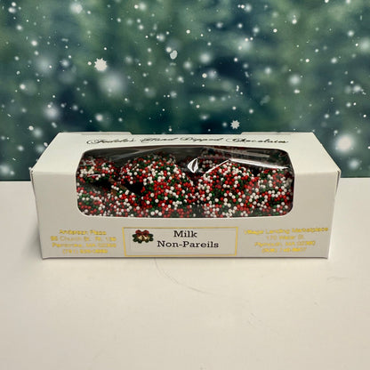 Christmas Non Pareils (Milk or Dark)