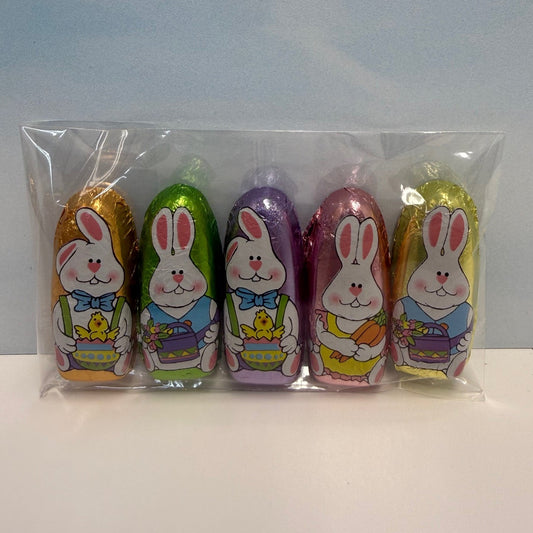 Funny Bunnies (5 Piece) Foiled Bunnies - Milk Chocolate