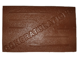 Congratulations (Large) Chocolate Card
