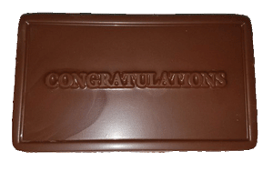 Congratulations (Small) Chocolate Card