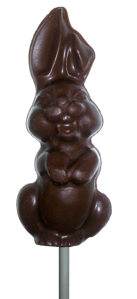 Laughing Bunny Pop (Milk or White Chocolate)