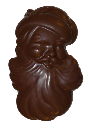 Santa Face Large Flat - 4 oz. (Milk Chocolate)