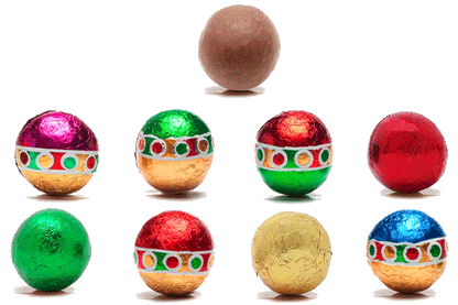 Foil Balls - Milk or Dark (Various Sizes)